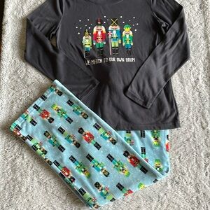 Jammies Nutcracker Pajamas Set  Girls SZ 14  knitwear fleece